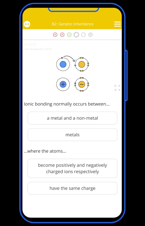 A binary question in the old Tassomai quiz format