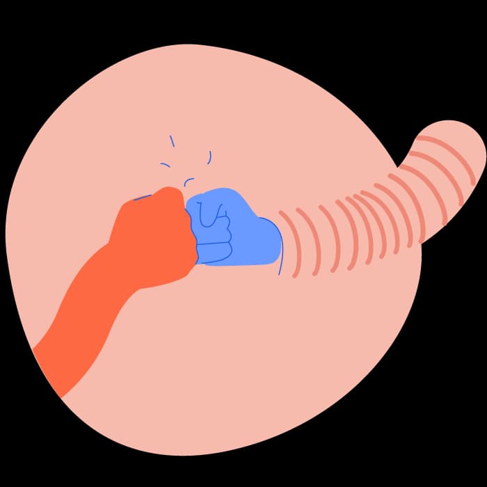 Illustration of a fist bump