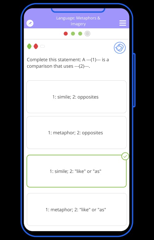 Sample Tassomai quiz questions