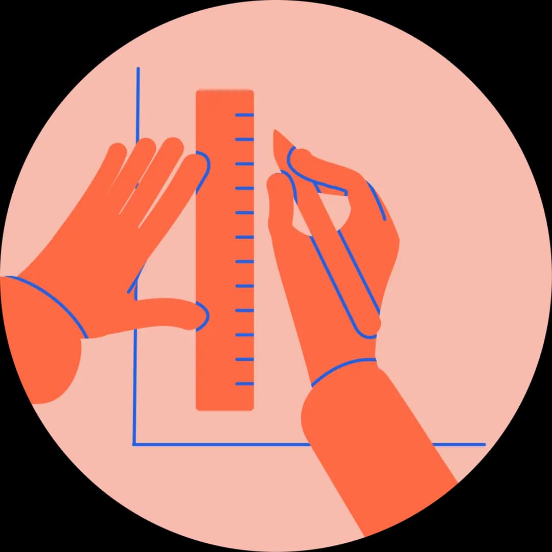 Illustration of a blank progress graph