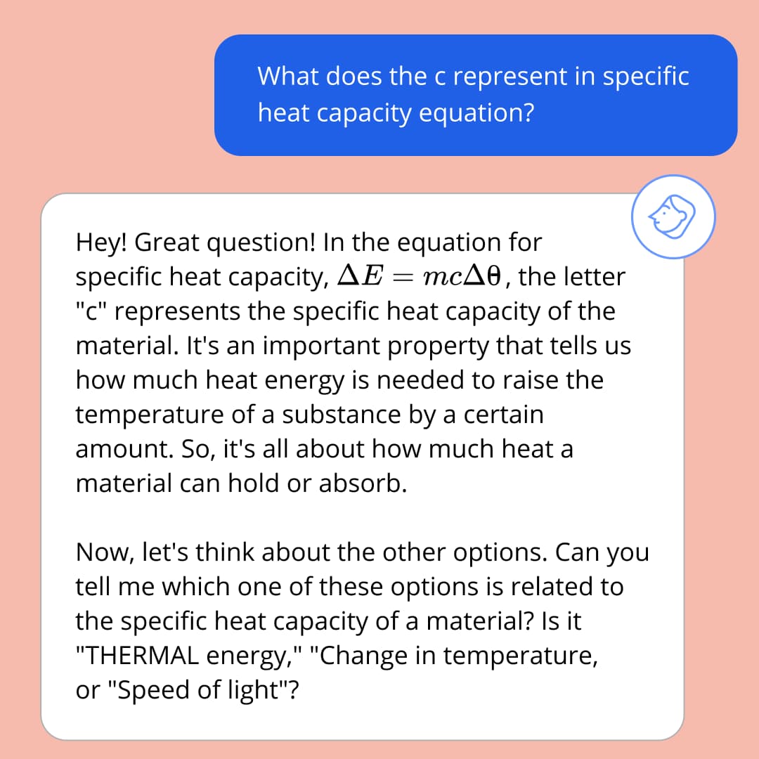 AI tutor chat re maths