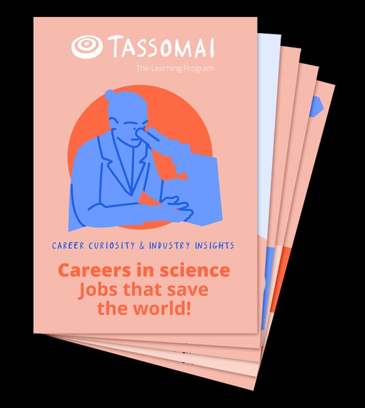 Cover of the Tassomai science careers resource pack