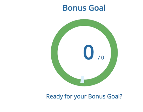 The Tassomai Bonus Goal on a student dashboard