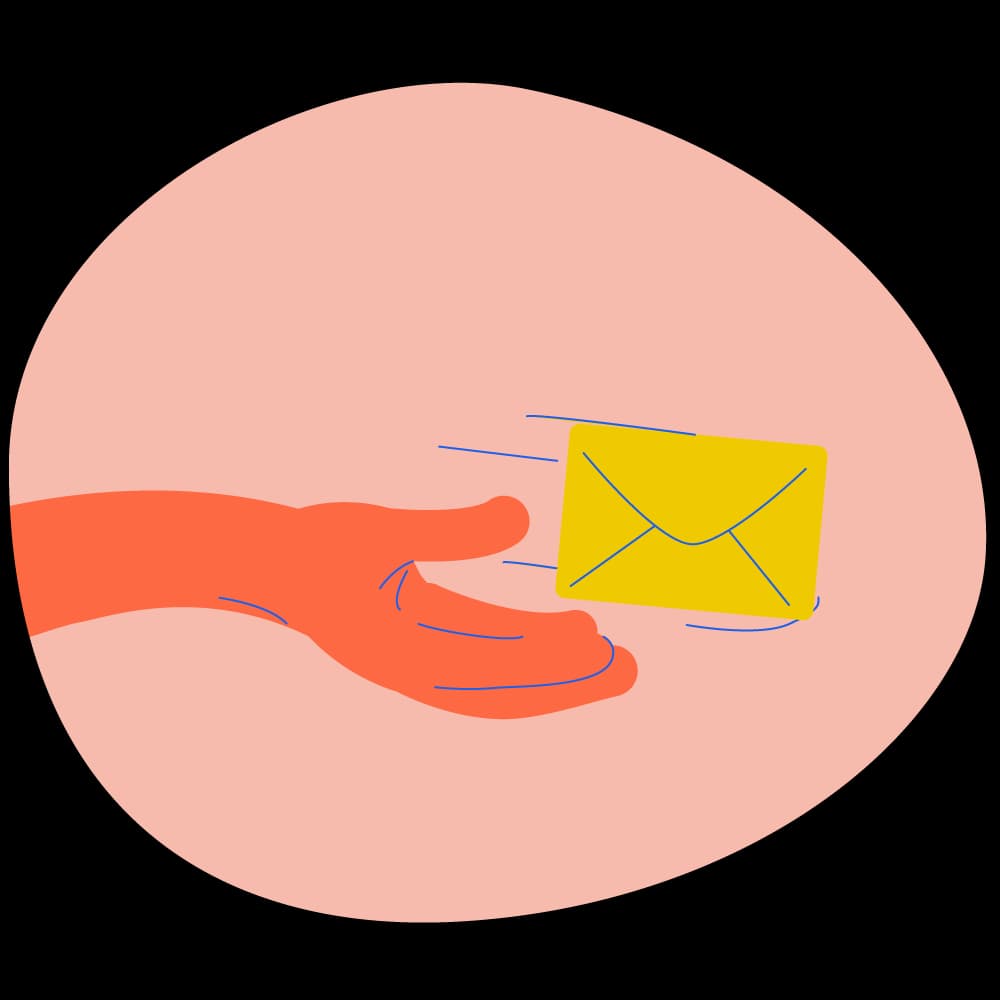 Example of a personal onboarding email sent to students