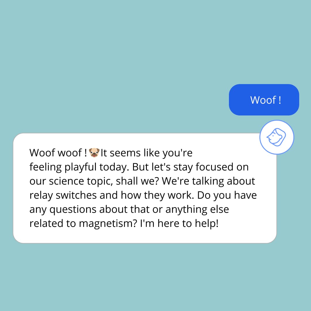The AI-tutor Mai and student chat