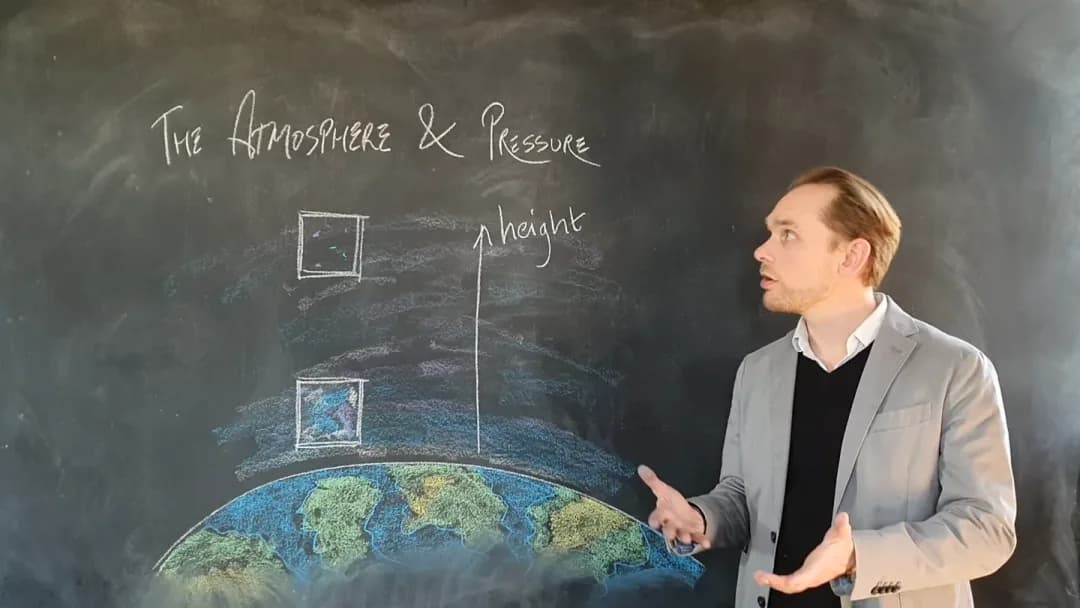 Still from a Tassomai video on atmosphere and pressure