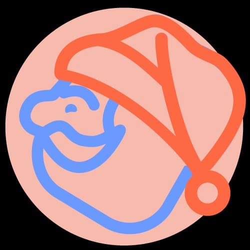 Christmas version of Mai logo