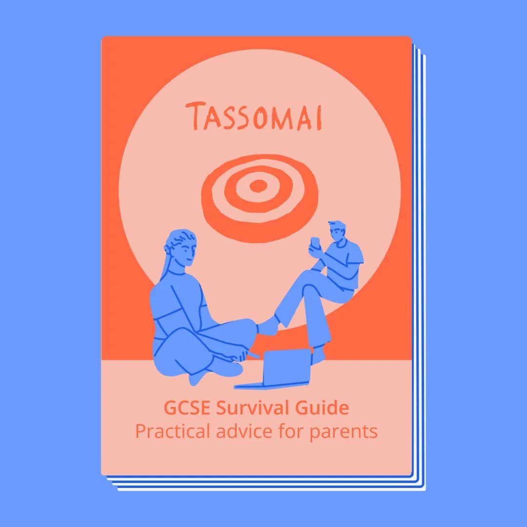 Cover of the Tassomai GCSE Survival Guide for parents