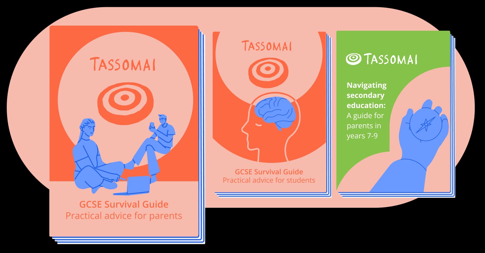 The GCSE Survival Guides for parents and students, and the Navigating secondary education guide