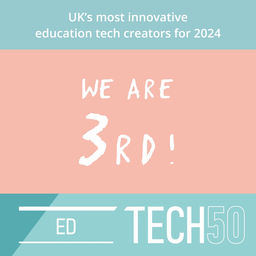 We are 3rd in the EdTech 50 2024