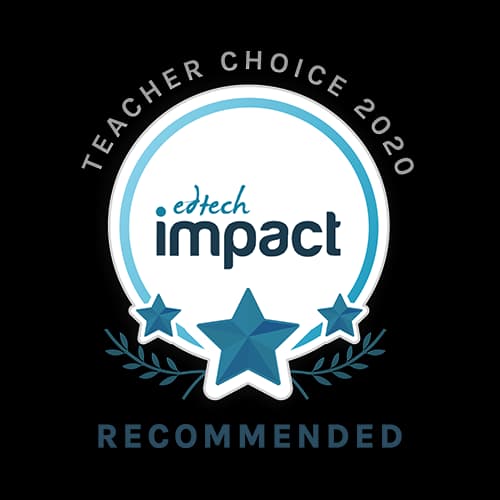 EdTech Impact Teacher Choice recommended badge