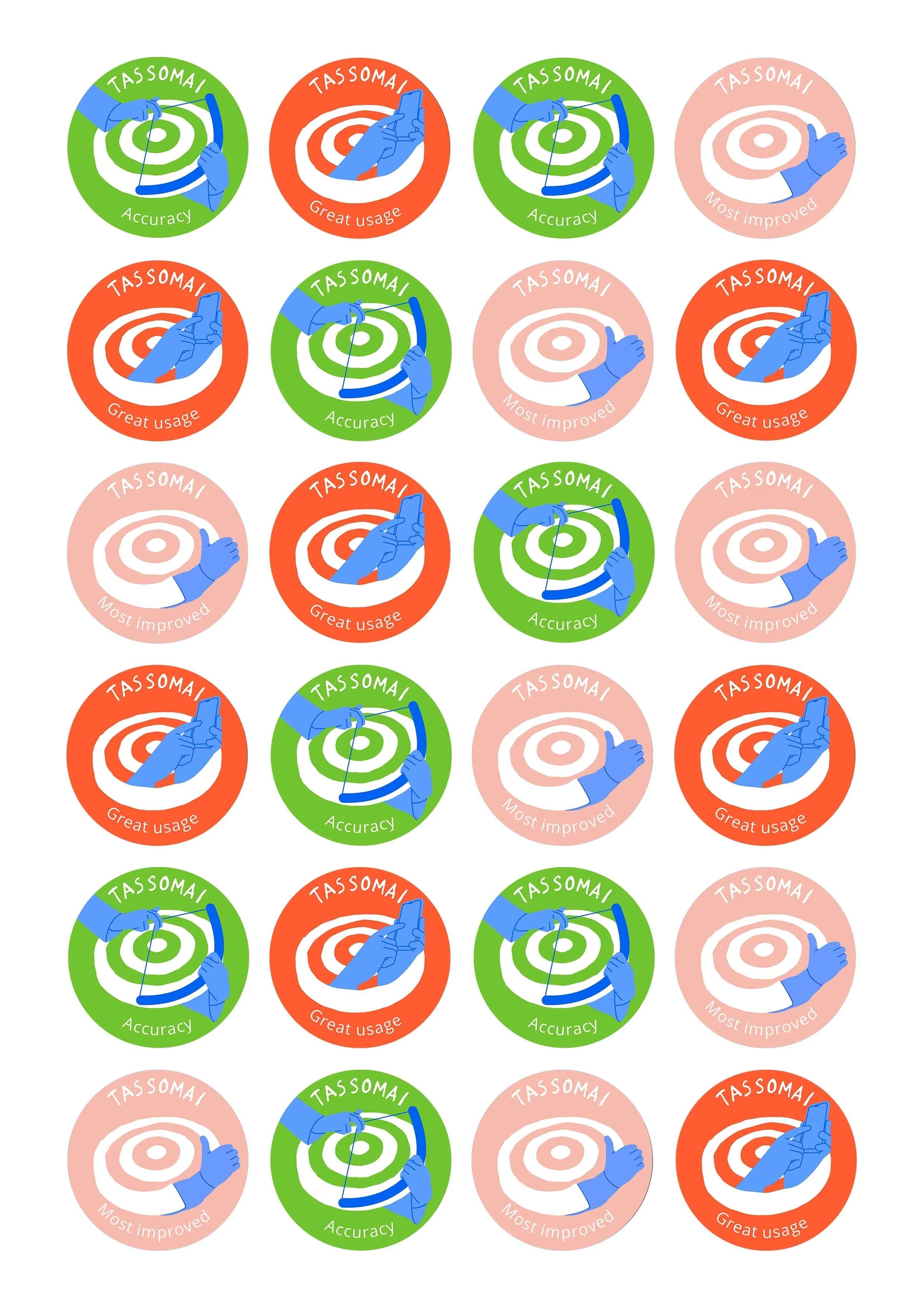 Reward stickers template