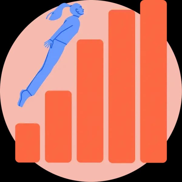 Student jumps up graph